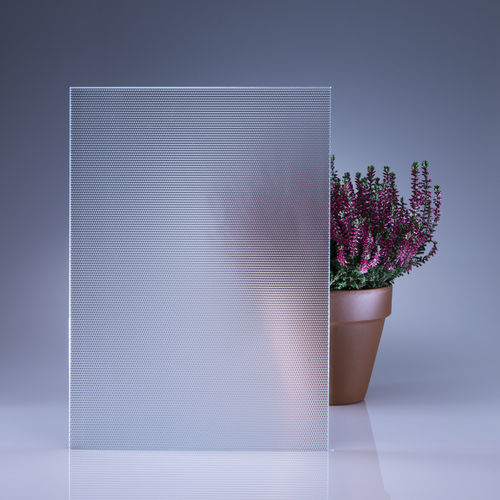 Glasscheibe / ESG Glas - MASTER-POINT® - Glassolutions - Ornament / texturiert / lichtdurchlässig