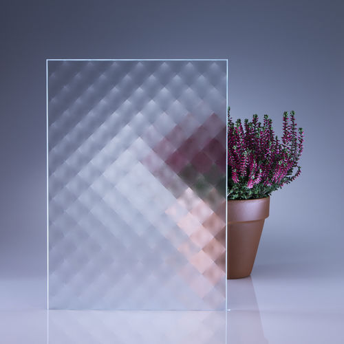 Glasscheibe / ESG Glas - MASTER-SOFT® - Glassolutions - texturiert / 3D / lichtdurchlässig