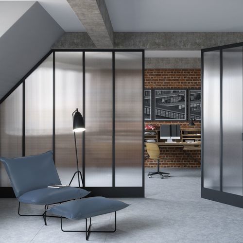 Glasscheibe / ESG Glas - VISIOSUN® - Glassolutions - Ornament / texturiert / lichtdurchlässig