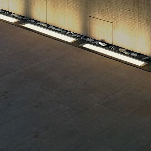 Bodeneinbauleuchte - KRION-IN SHORT - Arcluce S.p.A. - für Wandeinbau / LED / linear