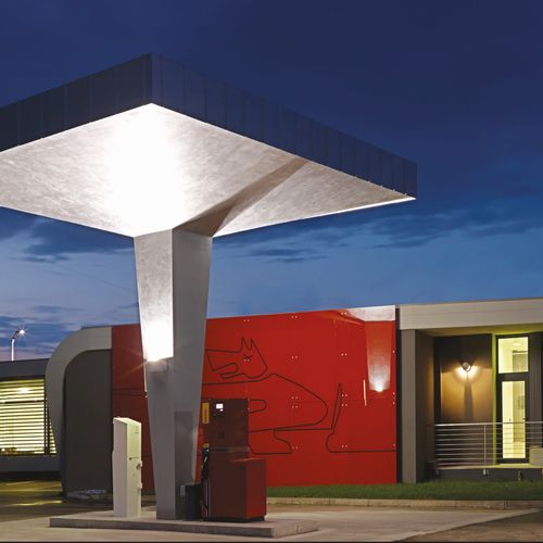 Moderne Wandleuchte - EMPHASIS - Arcluce S.p.A. - für Fassaden / für Außenbereich / Aluminiumguss