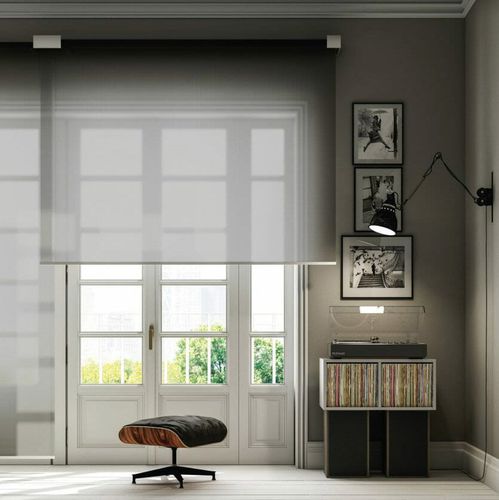 Jalousie für Fenster - ROLL SETTE - TAO DESIGN - Aluminium / lackiertes Aluminium / feuerfester Stoff