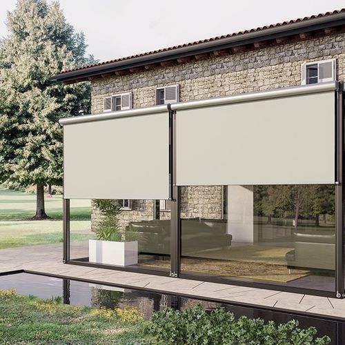 Jalousie für Verandas - VERSUS - TAO DESIGN - für Fenster / Aluminium / Edelstahl