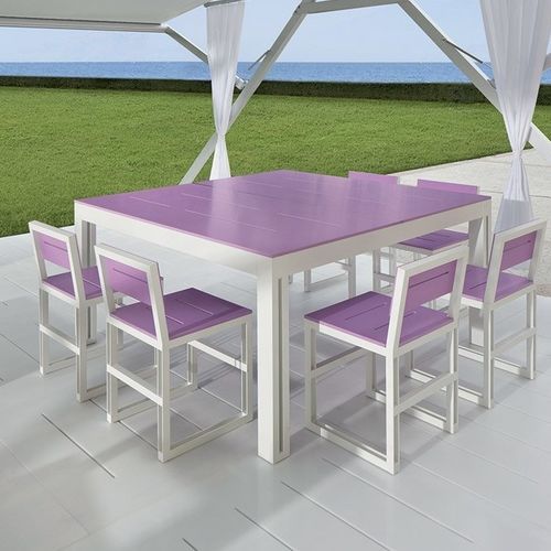 Moderner Tisch - ZERODIECI - TAO DESIGN - Edelstahl / Corian® / Gestell aus Aluminium