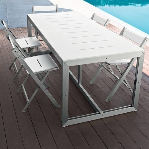 Moderner Gartenstuhl - VIVA - TAO DESIGN - für Außenbereich / Polyethylen / Gestell aus Aluminium