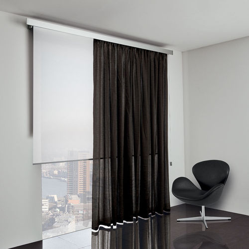 Eingebaute Jalousie - ROLL DUO - TAO DESIGN - für Fenster / Aluminium / Stoff