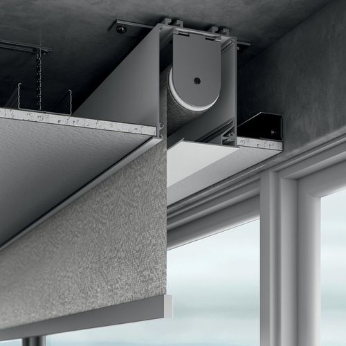 Jalousie für Fenster - ROLL HIDE - TAO DESIGN - Aluminium / Stoff / für Gewerbegebrauch