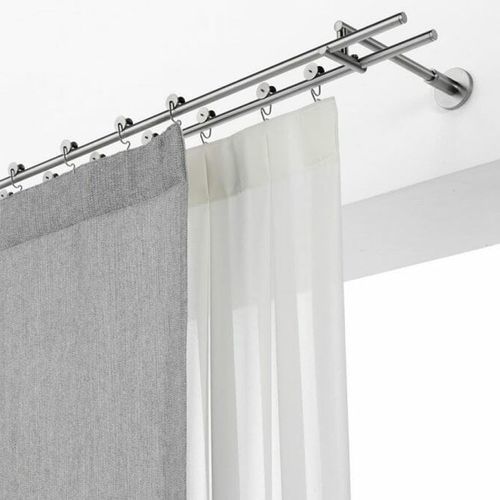 Vorhangschiene zur Wandbefestigung - UK - TAO DESIGN - für Übergardinen / für Privatgebrauch / für Fenster
