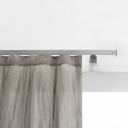 Vorhangschiene für Deckenmontage - LINEA - TAO DESIGN - zur Wandbefestigung / für drapierte Vorhänge / für Übergardinen