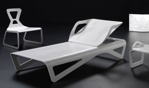 Moderne Sonnenliege - SULA - TAO DESIGN - Kunststoff / Kunststoff / für den Innenraum