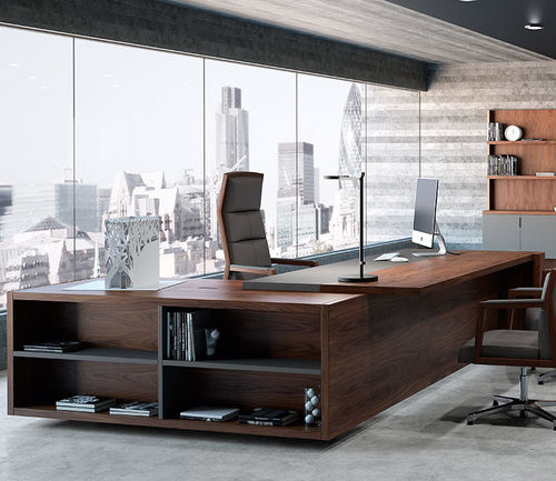 Chefschreibtisch - FREEPORT - Ofifran - bodenstehend / modern / Holz