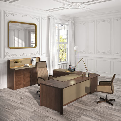 Chefschreibtisch - ARTDECO - Ofifran - bodenstehend / modern / Leder