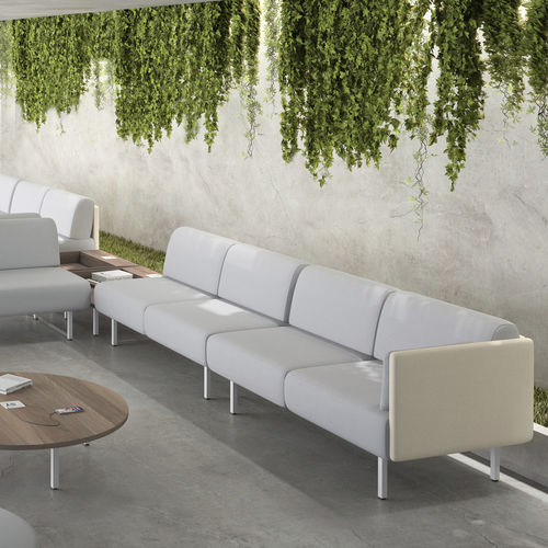 Modernes Sofa - PIEM - Ofifran - Stoff / grau / Contract