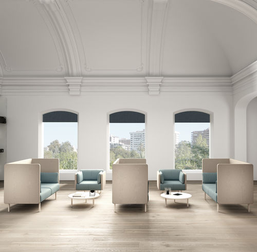 Modernes Sofa - PIEM - Ofifran - Stoff / mit hoher Rückenlehne / für Konzentration und Privatsphäre
