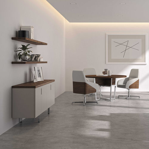 Niedriger Aktenschrank - GALLERY - Ofifran - Holz / mit Flügeltür / modern