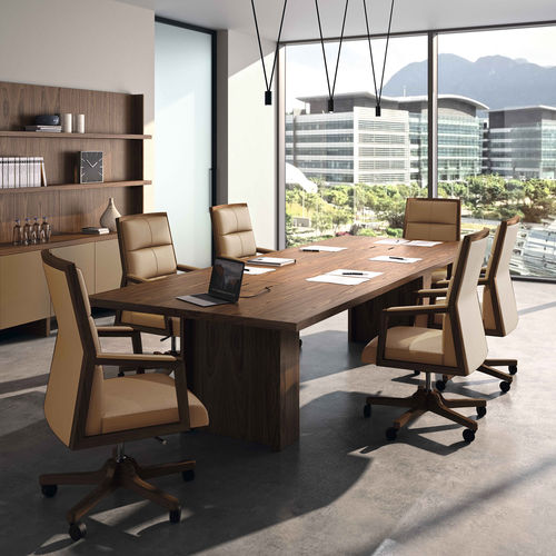 Moderner Bürostuhl - SQUARE - Ofifran - für den Innenraum / Leder / Stoff