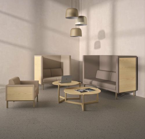 Modernes Sofa - GALLERY - Ofifran - Stoff / Leder / Hochlehner