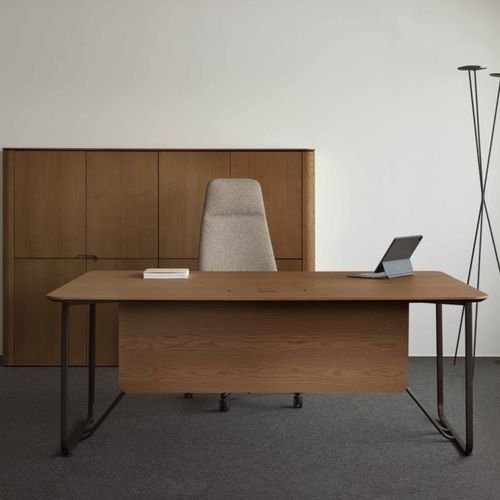 Chefschreibtisch - INFINITY - Ofifran - bodenstehend / modern / Holz