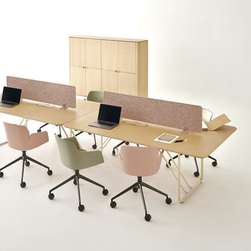 Schreibtisch für Open Space - INFINITY - Ofifran - bodenstehend / für 2 Personen / für 2 bis 4 Personen