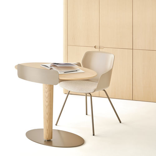 Bodenstehender Schreibtisch - LEVANTE - Ofifran - modern / Holz / gebogen