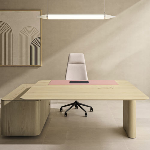 Bodenstehender Schreibtisch - BOSCO - Ofifran - modern / Holz / gerade