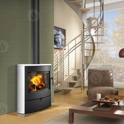 Holz-Kaminofen - NAVIA - ROMOTOP - modern / Gusseisen