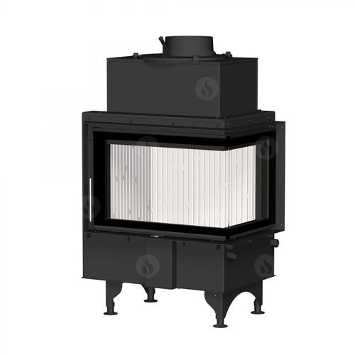Eckkamineinsatz - ANGLE R/L 2G S - ROMOTOP - Holz
