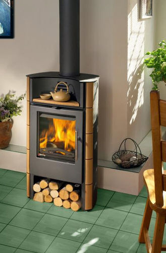 Holz-Kaminofen - HARO - ROMOTOP - modern / Gusseisen