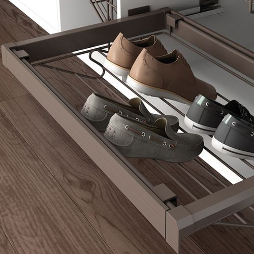 Modernes Schuhregal - OPENSPACE | Sliding doors by Gosimat - für Kleiderschrank / Stahl / für Privatgebrauch