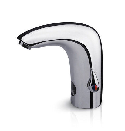 Wasserhahn für Waschtisch - COMPACTO - DMP Electronics - Aufsatz / elektronisch / Metall