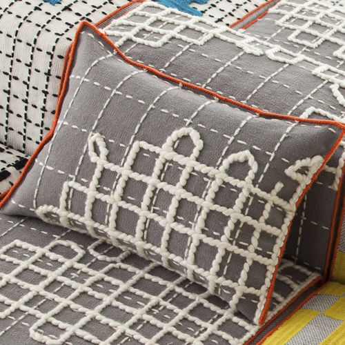 Kissen für Sofas - BANDAS - GAN RUGS - rechteckig / Motiv / Wolle