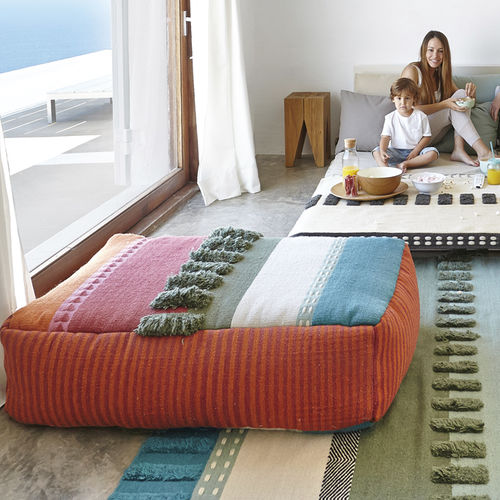 Moderne Ottomane - GLAOUI  - GAN RUGS - Wolle / rechteckig / für den Innenraum