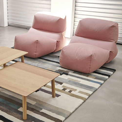 Moderner Kaminsessel - GRAPY - GAN RUGS - Baumwolle / ergonomisch / grau