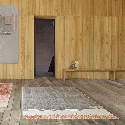 Moderner Teppich - BACKSTITCH - GAN RUGS - Motiv / Wolle / rechteckig