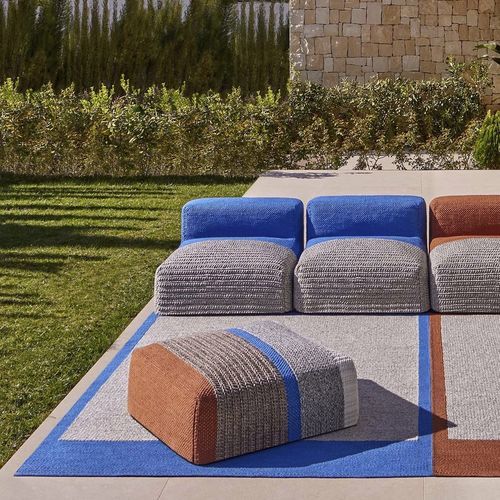 Moderner Teppich - Mangas Outdoor - GAN RUGS - Motiv / PET / rechteckig