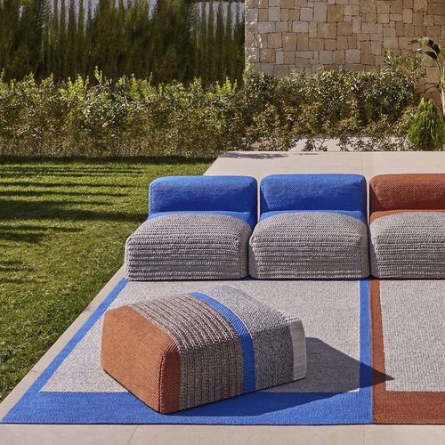 Modernes Sitzkissen - Mangas Outdoor - GAN RUGS - PET / Schaumstoff / quadratisch