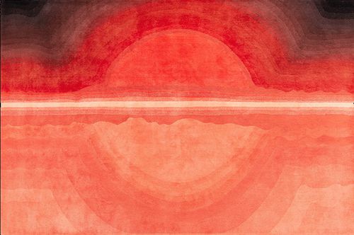 Moderner Teppich - SUNSET - GAN RUGS - Motiv / Wolle / rechteckig