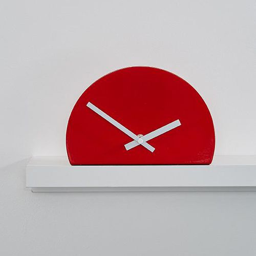 Moderne Uhr - UNFINISHED  - THELERMONT HUPTON - Tisch / Analog / pulverbeschichteter Stahl