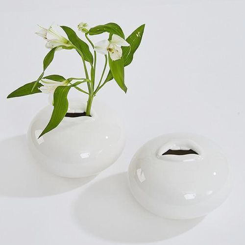 Vase / originelles Design - UTTER - THELERMONT HUPTON - Keramik / Steingut / handgefertigt