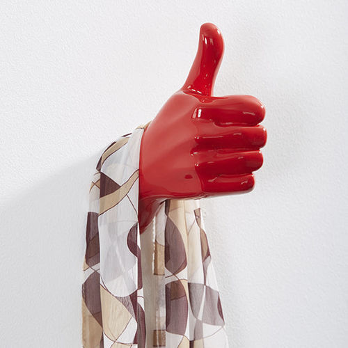 Garderobenhaken / originelles Design - THUMBS UP - THELERMONT HUPTON - Stahl / Harz / individuell