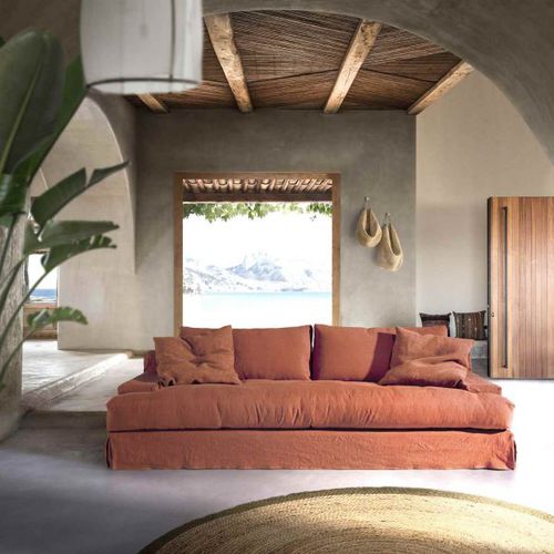 Modernes Sofa - Upsala - PAU - Stoff / mit abnehmbarem Bezug / mit abnehmbarem Kissen