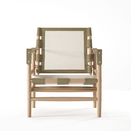 Moderner Sessel - ND01 - Karpenter - Leder / Eiche / Teakholz
