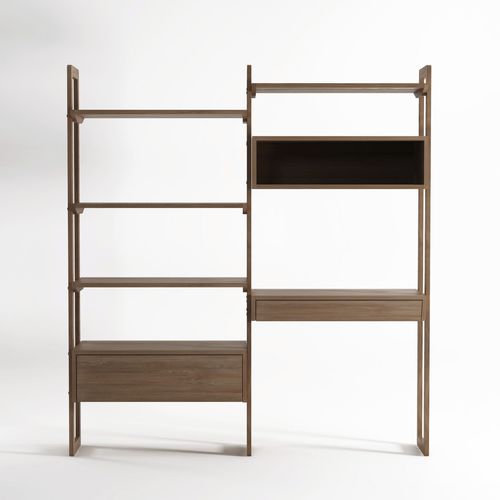 Modernes Regal - KWSU02 - Karpenter - Eiche / Teakholz / mit Stauraum