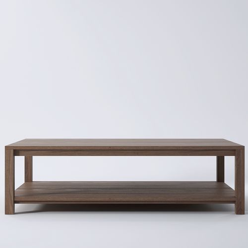 Moderner Couchtisch - SO01 - Karpenter - Eiche / Teakholz / Gestell aus Massivholz