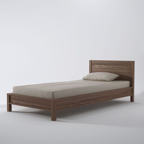 Einpersonenbett - SO16EU - Karpenter - modern / Kopfteil / Teakholz