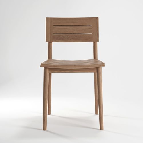 Moderner Esszimmerstuhl - VINTAGE - Karpenter - für Außenbereich / Teakholz / Gestell aus Massivholz