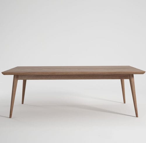 Moderner Couchtisch - VINTAGE - Karpenter - Teakholz / Gestell aus Massivholz / rechteckig