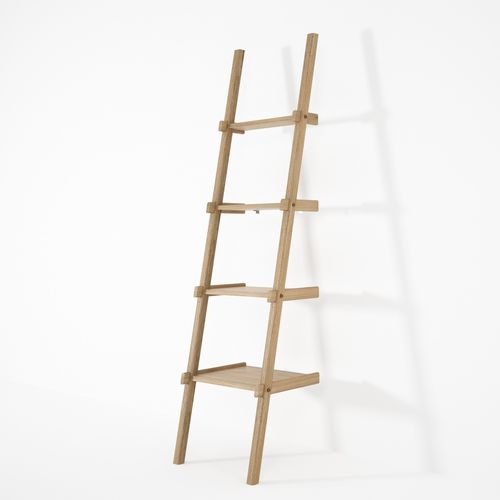 Wandmontiertes Regal - SIMPLYCITY - Karpenter - modern / Teakholz / Weißeiche