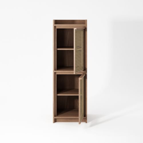 Hohes Sideboard - RT01 - Karpenter - modern / Eiche / Teakholz