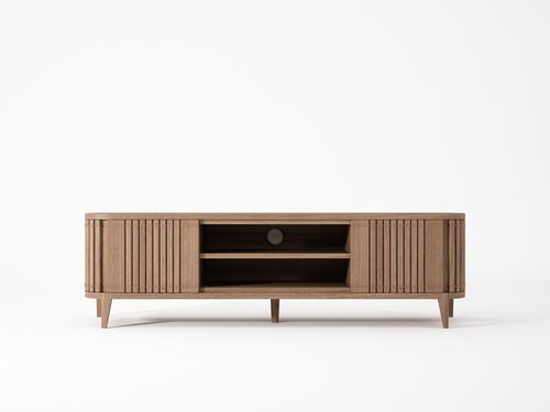 Modernes Fernsehmöbel - LP03 - Karpenter - lowboard / mit 2 Türen / Eiche